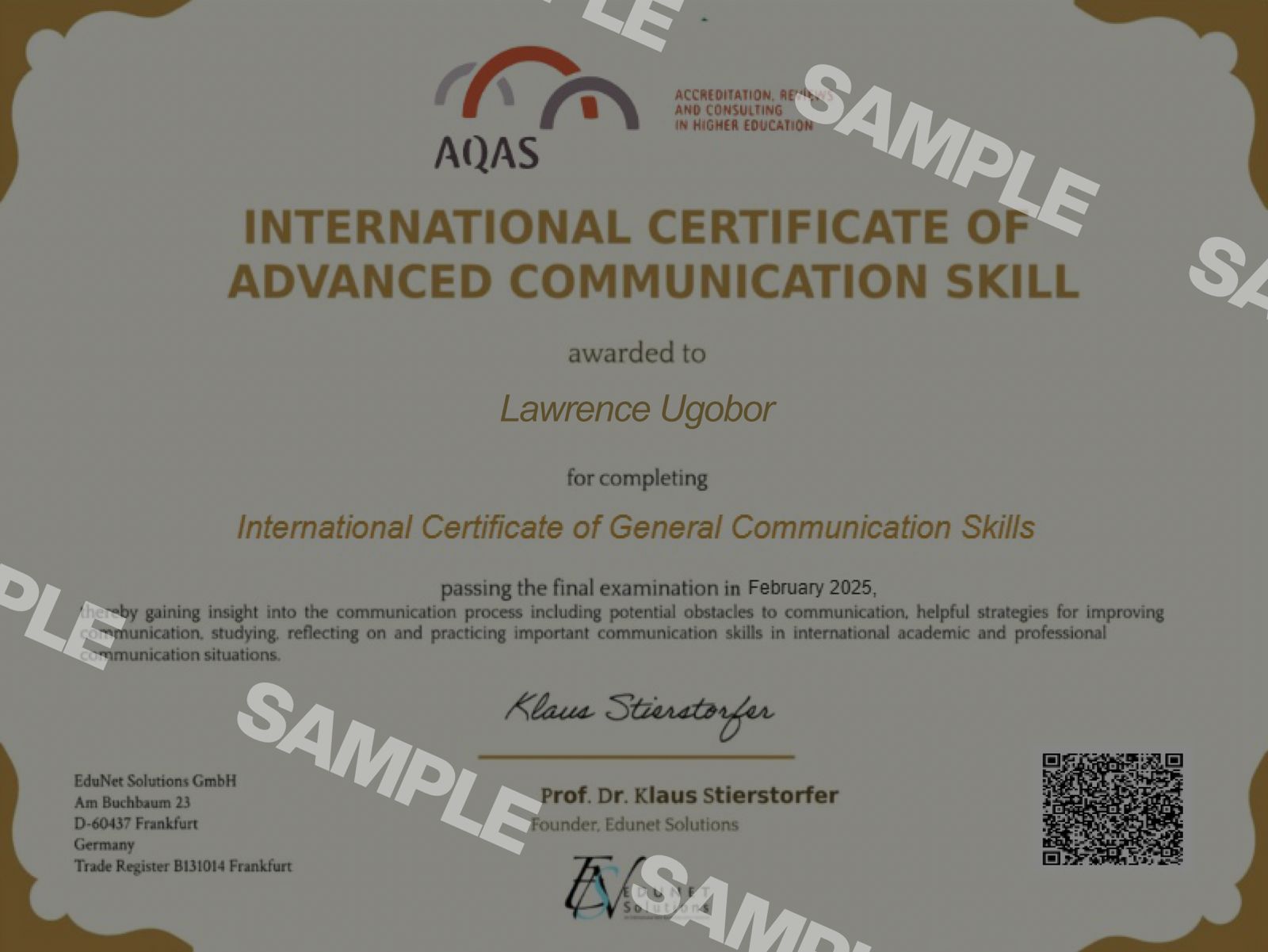 Certificate 1